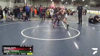 80 lbs Cons. Semi - Rodney Ponton Iii, Hudson WC vs Michael Potts, Rocket Trained WC