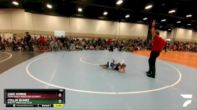 45-48 lbs Round 2 - Jake Horne, Texas Eagle Wrestling Academy vs Collin Bunke, Bobcat Wrestling Club