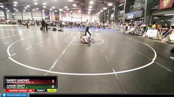 88 lbs Rd# 8- 12:30pm Saturday Final Pool - Sammy Sanchez, California National Team vs Cason Craft, Oklahoma Outlaws