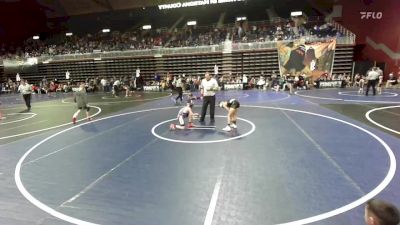 66 lbs Quarterfinal - Santiago Piplica, Riverton USA WC vs Kaden Aguayo, Team Champs