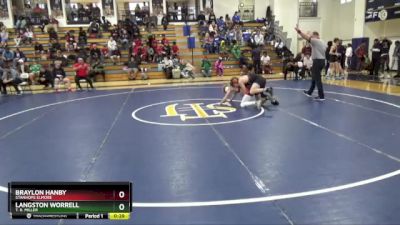 140 lbs Cons. Round 3 - Langston Worrell, T. R. Miller vs Braylon Hanby, Stanhope Elmore