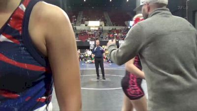 114 lbs Champ. Round 1 - Laityn Allen, Poplar Wrestling Club vs Rossianna Gookin, Billings Wrestling Club