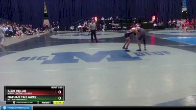 157 lbs 3rd Place Match - Nathan Callaway, Millikin University vs Alex Villar, North Central College