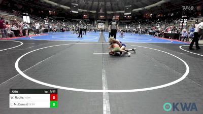 73 lbs 5th Place - Wyatt Rooks, Team Tulsa Wrestling Club vs Lucas McDonald, Deer Creek Wrestling Club