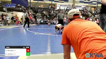 49 lbs 5th Place - Brooks Mccabe, Cowboy Wrestling Club vs Baker James, Watonga Blaine County Grapplers