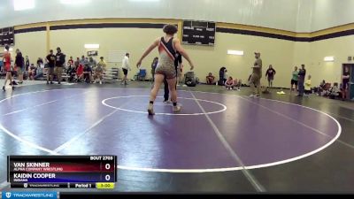 195 lbs Quarterfinal - Van Skinner, Alpha Company Wrestling vs Kaidin Cooper, Indiana