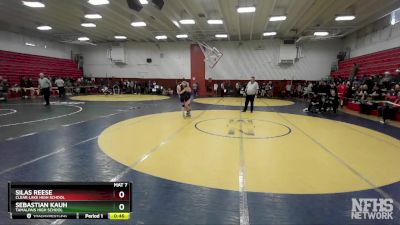 122 lbs Cons. Round 2 - Sebastian Kauh, Tamalpais High School vs Silas Reese, Clear Lake High School