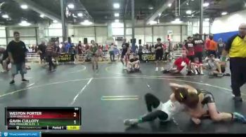 90 lbs Finals (8 Team) - Gavin Culloty, Peer Pressure Elite vs Weston Porter, Team Iowa Blue