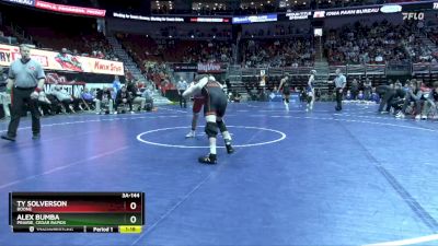 3A-144 lbs Cons. Round 5 - Alex Bumba, Prairie, Cedar Rapids vs Ty Solverson, Boone