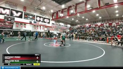 113 lbs Champ. Round 1 - Anthony Perez, Alemany vs Benjamin Ruiz, Lakeside