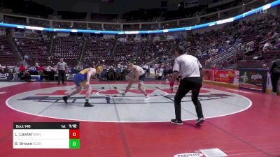 189 lbs Round Of 16 - Lucas Lawler, Bishop McDevitt vs Brady Brown, Derry Area