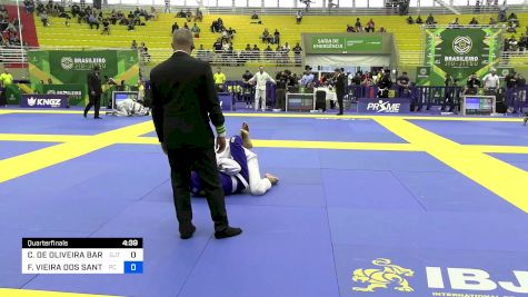 CAUÃ DE OLIVEIRA BARROS vs FILIPE VIEIRA DOS SANTOS 2024 Brasileiro Jiu-Jitsu IBJJF