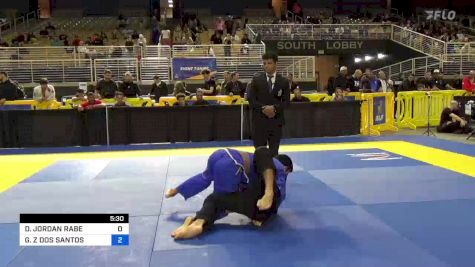 DENNIS JORDAN RABE vs GABRIEL Z DOS SANTOS 2024 Pan Jiu Jitsu IBJJF Championship