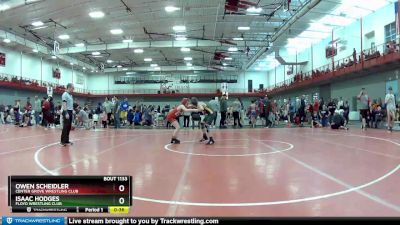 95 lbs Cons. Round 3 - Owen Scheidler, Center Grove Wrestling Club vs Isaac Hodges, Floyd Wrestling Club