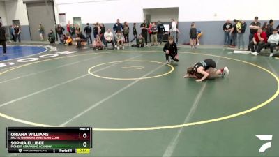 110 lbs Round 1 - Oriana Williams, Arctic Warriors Wrestling Club vs Sophia Ellibee, Pioneer Grappling Academy