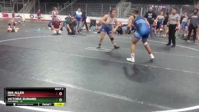 W 152 lbs Round 2 (3 Team) - Ava Allen, Indiana vs Victoria Guinard, Colorado