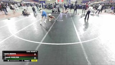 132 lbs Cons. Round 4 - Travis Moelter, WI vs Nate Bierma, IA