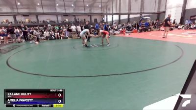 145 lbs Cons. Round 2 - Za`Lane Hulitt, WA vs Amelia Fawcett, AK