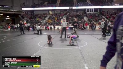 40 lbs Semifinal - Kiara Sauer, Salina vs Peyton Bas, WR-Topeka Blue Thunder