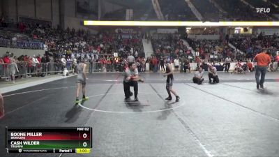 58 lbs Semifinal - Cash Wilder, Triumph vs Boone Miller, Brawlers