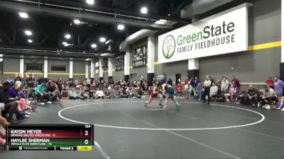 124 lbs Round 1 (16 Team) - Ariana Alcorta, Nebraska Wrestling Academy vs Sofiya Pollard, BVWC Blue