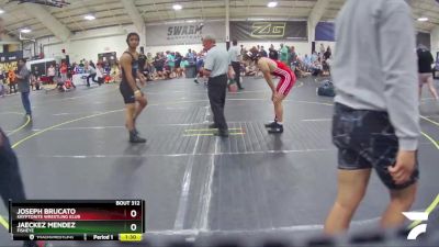 155 lbs Quarterfinal - Jaeckez Mendez, Fisheye vs Joseph Brucato, Kryptonite Wrestling Klub