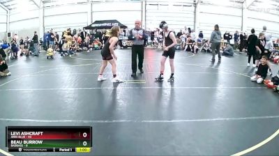 100 lbs Round 2 (6 Team) - Levi Ashcraft, Ares Blue vs Beau Burrow, BadBass