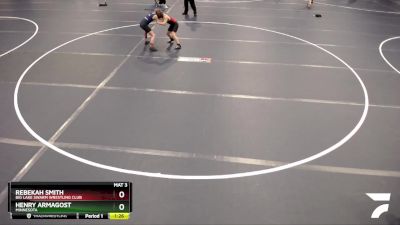 84 lbs Cons. Round 5 - Henry Armagost, Minnesota vs Rebekah Smith, Big Lake Swarm Wrestling Club