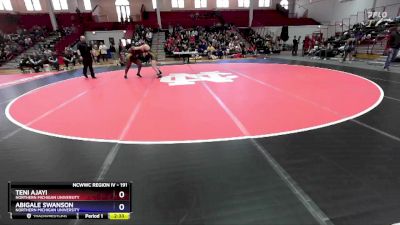 191 lbs Cons. Round 2 - Teni Ajayi, Northern Michigan University vs Abigale Swanson, Northern Michigan University