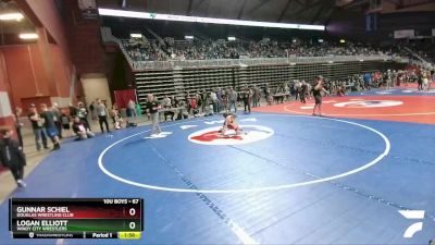 67 lbs Champ. Round 1 - Gunnar Schiel, Douglas Wrestling Club vs Logan Elliott, Windy City Wrestlers