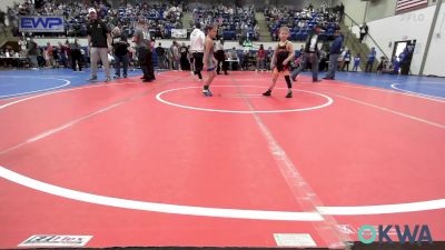 52 lbs Quarterfinal - Kyzer Welch, Heat vs Kamden Justice, Pryor Tigers