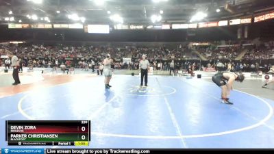 220 lbs Cons. Round 2 - Parker Christiansen, Blackfoot vs Devin Zora, Ridgevue