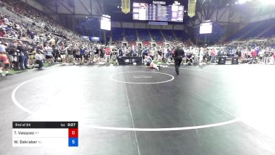 132 lbs Rnd Of 64 - Teegan Vasquez, Montana vs William Dekraker, New Jersey