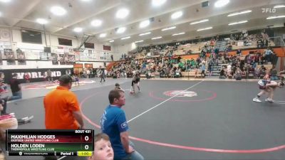 85 lbs 1st Place Match - Holden Loden, Thermopolis Wrestling Club vs Maximilian Hodges, Eastside United Wrestling Club