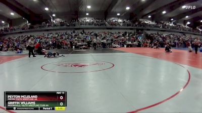 110 lbs Champ. Round 2 - Peyton McLeland, Macon Youth Wrestling-AA  vs Griffin Williams, Higginsville Youth Wrestling Club-AA