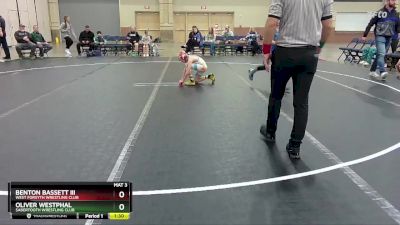 72 lbs Round 5 - Benton Bassett Iii, West Forsyth Wrestling Club vs Oliver Westphal, Sabertooth Wrestling Club