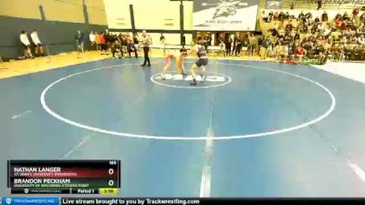 165 lbs Champ. Round 1 - Brandon Peckham, University Of Wisconsin-Stevens Point vs Nathan Langer, St. John`s University (Minnesota)