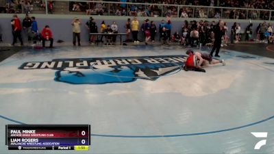 132 lbs Rr1 - Paul Minke, Anchor Kings Wrestling Club vs Liam Rogers, Avalanche Wrestling Association