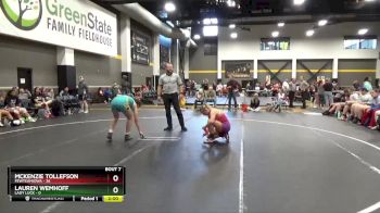 136 lbs Round 3 (6 Team) - Mckenzie Tollefson, FEWTeamIowa vs Lauren Wemhoff, Lady Luck