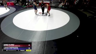 215 lbs Champ. Round 2 - James Flores, Western High School Wrestling vs Logan Harthcock, Chico High School Wrestling