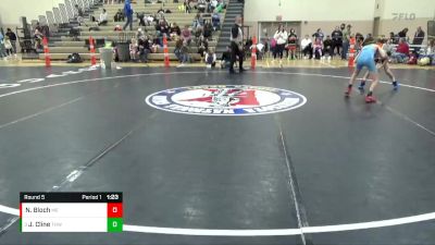 80 lbs Round 5 - Jayden Cline, THWC vs Nolan Bloch, MN Elite