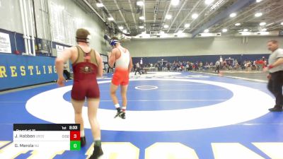 149 lbs Round Of 16 - Jordan Habben, Coast Guard vs Greyson Merola, Norwich