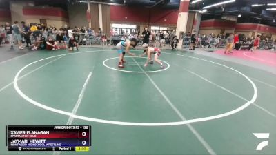 132 lbs Champ. Round 1 - Xavier Flanagan, Spartan Mat Club vs Jaymari Hewitt, Montwood High School Wrestling