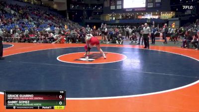 115 lbs Semifinal - Gabby Gomez, Carol Stream (Glenbard North) vs Gracie Guarino, New Lenox (Lincoln-Way Central)