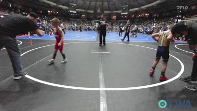 52 lbs Round Of 32 - Newt Peck, Hinton Takedown Club vs Patrick Sanchez, Team Tulsa Wrestling Club