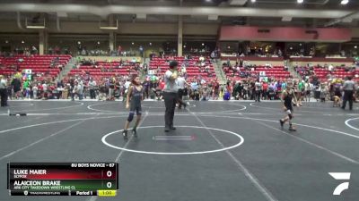 67 lbs Semifinal - Alaiceon Brake, Ark City Takedown Wrestling Cl vs Luke Maier, SlyFox