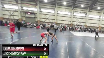 70 lbs 5th Place Match - Thatcher Purser, Charger Wrestling Club vs Ford Thornton, Wasatch Wrestling Club