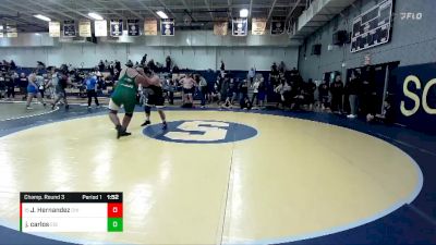 285 lbs Champ. Round 3 - Jorge Hernandez, Chino vs Jerry Carlos, Eisenhower