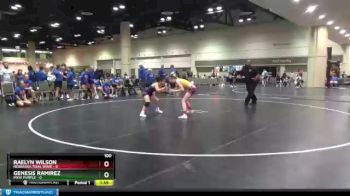 100 lbs Champ Round 1 (16 Team) - Raelyn Wilson, Nebraska Tidal Wave vs Genesis Ramirez, MXW Purple