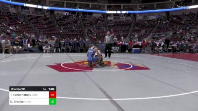 127 lbs Round Of 32 - Tanner Berkenstock, Notre Dame GP vs Gideon Bracken, United